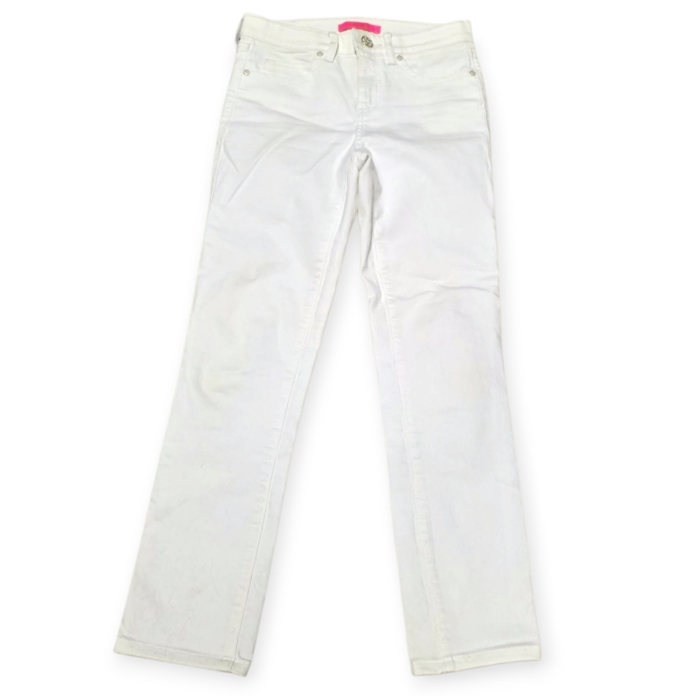 Lilly Pulitzer White Skinny Preppy Ankle Jeans
